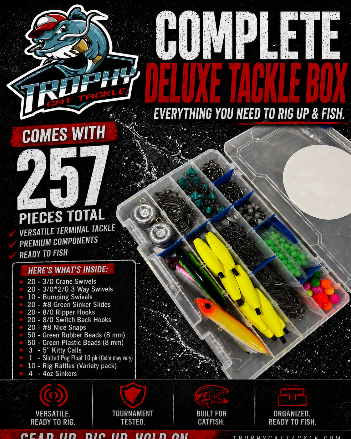 Deluxe Catfish Terminal Tackle Box | Trophy Cat Tackle