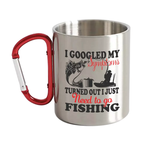 Fishing Symptoms Carabiner Mug
