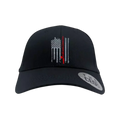 Fishing Rod American Flag Embroidered Baseball Hat