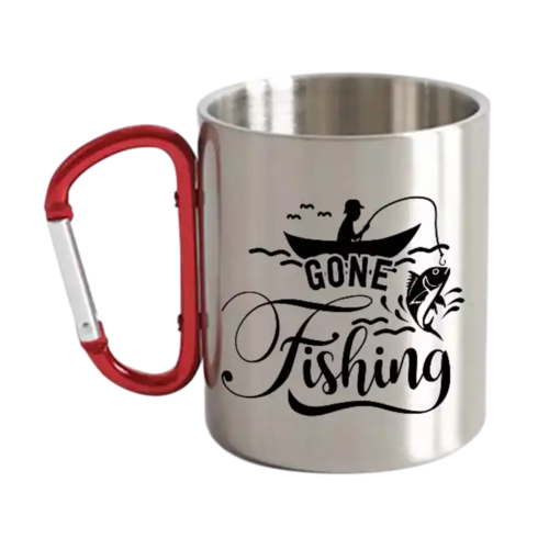 Gone Fishing Carabiner Mug