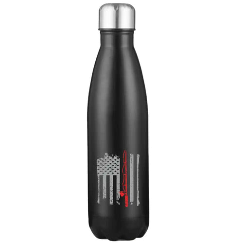 Fishing Rod American Flag 17oz Stainless Water Bottle