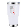 Fishing Rod American Flag 30oz Insulated Vacuum Sealed Tumbler